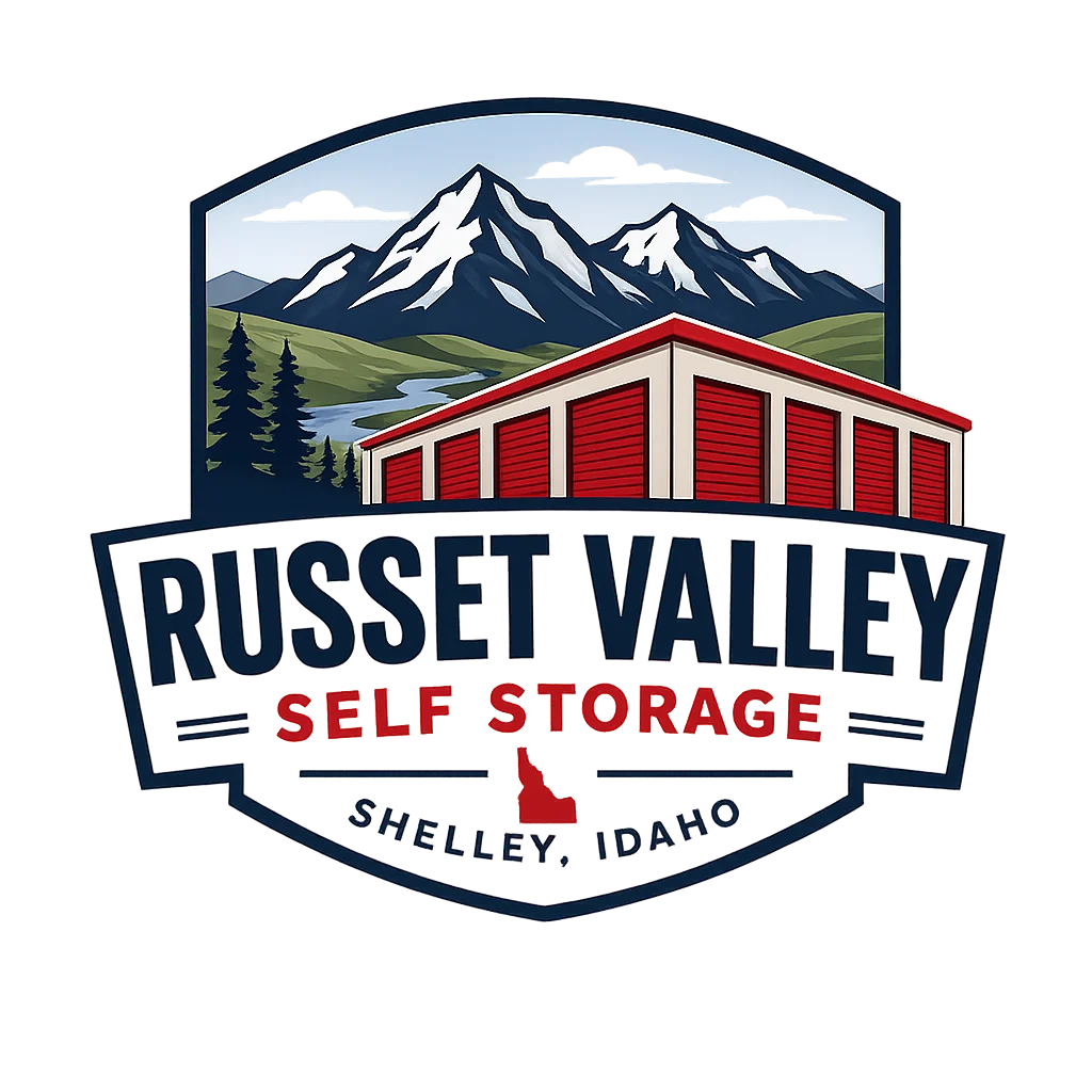 Russet Valley Self Storage — Shelley, Idaho badge logo